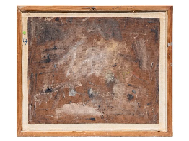 Willem van hecke (1893-1976), untitled, 1958, mixed media 37.5 x 44.5 cm. (14.75 x 17.51 in.), frame: 40.5 x 48 cm. (15.93 x 18.89 in.) - afbeelding 3 van  5
