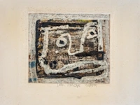 Willem van hecke (1893-1976), untitled, 1960, mixed media 34 x 39.5 cm. (13.39 x 15.55 in.), frame: 40 x 45 cm. (15 3/4 x 17.71 in.)