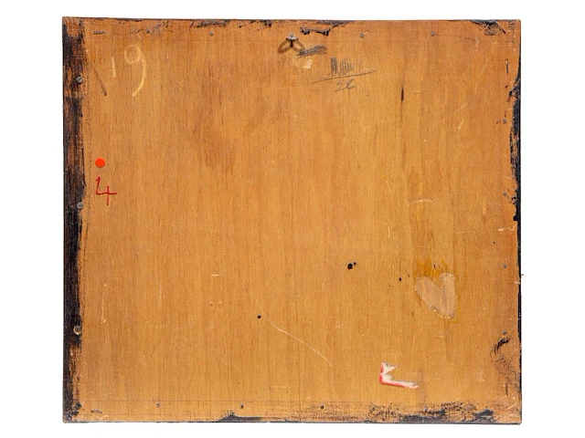 Willem van hecke (1893-1976), untitled, 1960, mixed media 34 x 39.5 cm. (13.39 x 15.55 in.), frame: 40 x 45 cm. (15 3/4 x 17.71 in.) - afbeelding 3 van  5