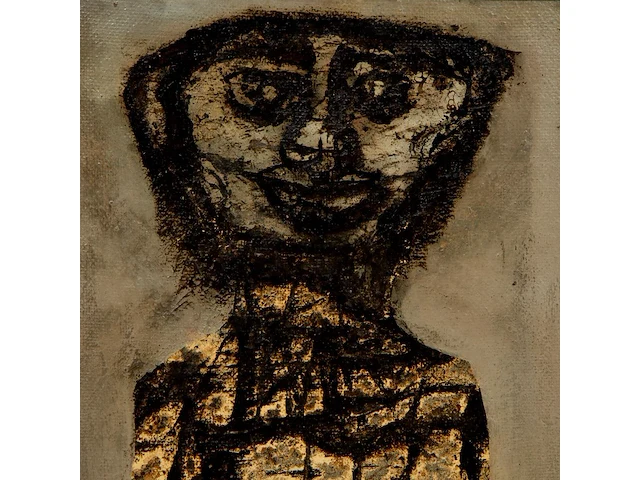 Willem van hecke (1893-1976), untitled, 1964, mixed media 36.5 x 30 cm. (14.36 x 11.81 in.), frame: 31 x 38.5 cm. (12.19 x 15.16 in.) - afbeelding 4 van  6