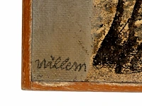 Willem van hecke (1893-1976), untitled, 1964, mixed media 36.5 x 30 cm. (14.36 x 11.81 in.), frame: 31 x 38.5 cm. (12.19 x 15.16 in.) - afbeelding 6 van  6