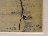 Willem van hecke (1893-1976), untitled, 1964, mixed media 64 x 46 cm. (25.19 x 18.10 in.), frame: 82 x 65 cm. (32.28 x 25.58 in.) - afbeelding 4 van  5