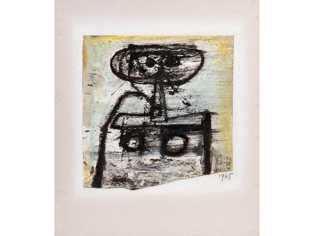 Willem van hecke (1893-1976), untitled, 1965, mixed media 46 x 40.5 cm. (18.10 x 15.93 in.), frame: 48 x 45 cm. (18.89 x 17.71 in.) - afbeelding 1 van  5