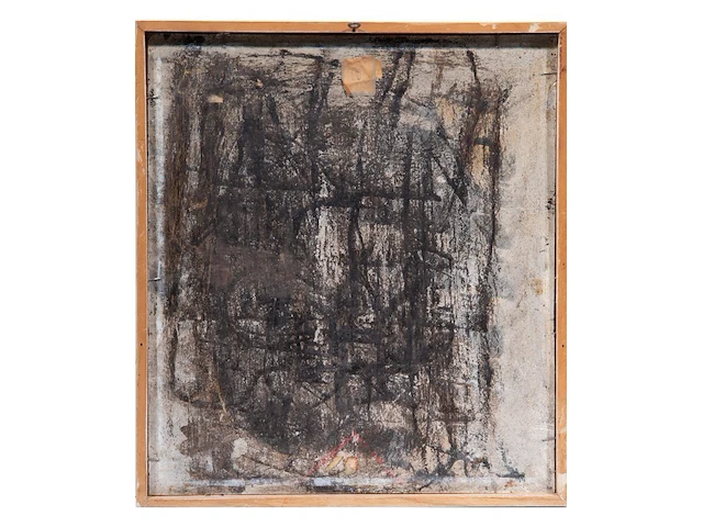 Willem van hecke (1893-1976), untitled, 1965, mixed media 46 x 40.5 cm. (18.10 x 15.93 in.), frame: 48 x 45 cm. (18.89 x 17.71 in.) - afbeelding 3 van  5