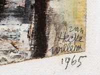 Willem van hecke (1893-1976), untitled, 1965, mixed media 46 x 40.5 cm. (18.10 x 15.93 in.), frame: 48 x 45 cm. (18.89 x 17.71 in.) - afbeelding 4 van  5