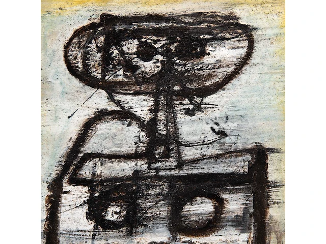 Willem van hecke (1893-1976), untitled, 1965, mixed media 46 x 40.5 cm. (18.10 x 15.93 in.), frame: 48 x 45 cm. (18.89 x 17.71 in.) - afbeelding 5 van  5