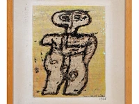 Willem van hecke (1893-1976), untitled, 1966, mixed media 45 x 40 cm. (17.71 x 15 3/4 in.), frame: 49 x 43.5 cm. (19.28 x 17.12 in.) - afbeelding 2 van  4