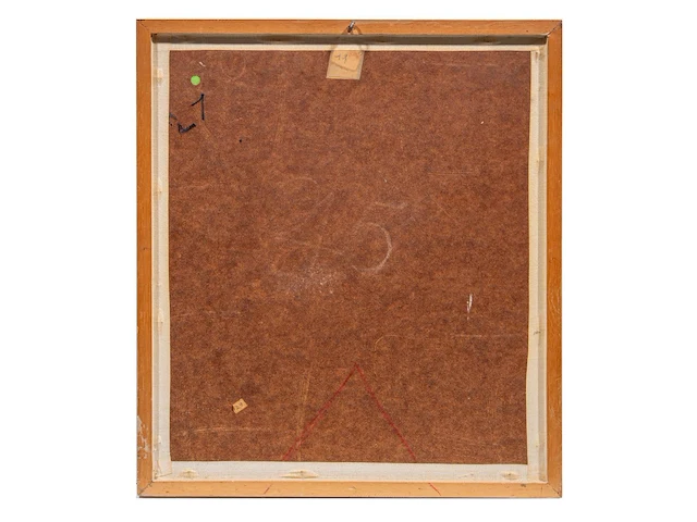 Willem van hecke (1893-1976), untitled, 1966, mixed media 45 x 40 cm. (17.71 x 15 3/4 in.), frame: 49 x 43.5 cm. (19.28 x 17.12 in.) - afbeelding 3 van  4