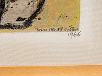 Willem van hecke (1893-1976), untitled, 1966, mixed media 45 x 40 cm. (17.71 x 15 3/4 in.), frame: 49 x 43.5 cm. (19.28 x 17.12 in.) - afbeelding 4 van  4