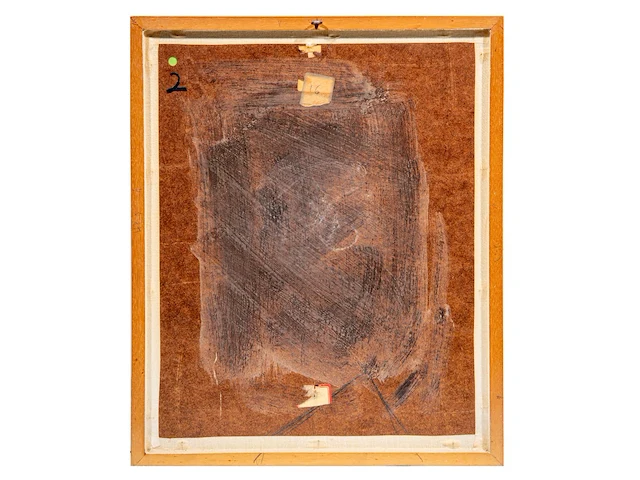 Willem van hecke (1893-1976), untitled, 1967, mixed media 47 x 38.5 cm. (18 1/2 x 15.16 in.), frame: 50.5 x 42 cm. (19.87 x 16.53 in.) - afbeelding 3 van  4