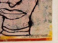Willem van hecke (1893-1976), untitled, 1969, mixed media, recto verso 50 x 40 cm. (19.67 x 15 3/4 in.), frame: 53 x 43 cm. (20.87 x 16.92 in.) - afbeelding 3 van  3