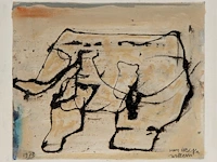 Willem van hecke (1893-1976), untitled, 1973, mixed media 40 x 50 cm. (15 3/4 x 19.67 in.), frame: 43 x 53 cm. (16.92 x 20.87 in.)