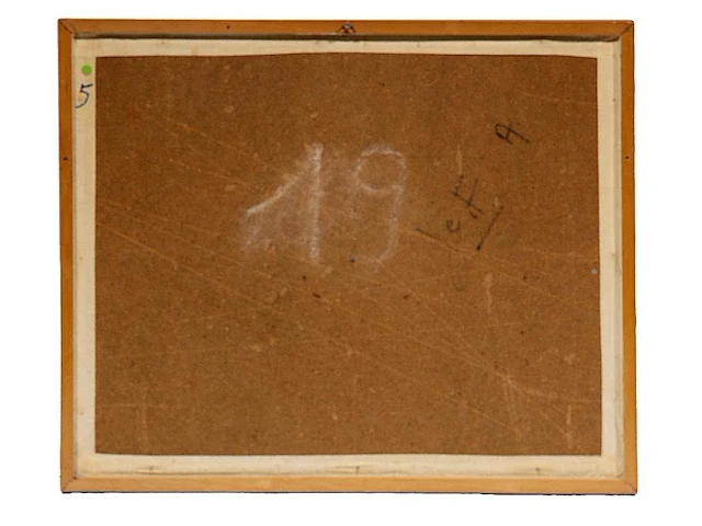 Willem van hecke (1893-1976), untitled, 1973, mixed media 40 x 50 cm. (15 3/4 x 19.67 in.), frame: 43 x 53 cm. (16.92 x 20.87 in.) - afbeelding 3 van  5