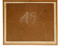Willem van hecke (1893-1976), untitled, 1973, mixed media 40 x 50 cm. (15 3/4 x 19.67 in.), frame: 43 x 53 cm. (16.92 x 20.87 in.) - afbeelding 3 van  5