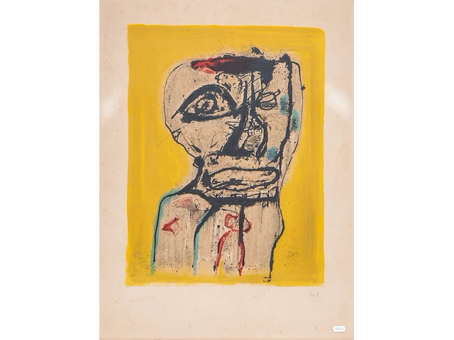 Willem van hecke (1893-1976), untitled, litho, h.c. 55 x 41.5 cm. (21.64 x 16.33 in.), frame: 75 x 58 cm. (29.53 x 22.82 in.) - afbeelding 1 van  5