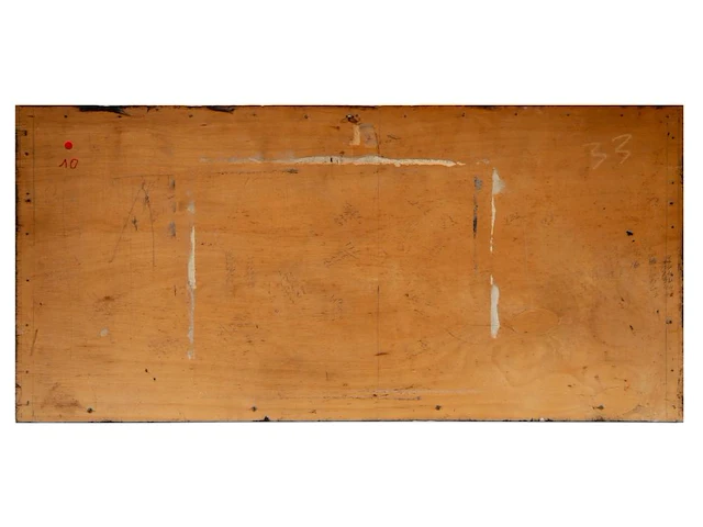 Willem van hecke (1893-1976), untitled triptych, 1962, mixed media 40 x 85 cm. (15 3/4 x 33.46 in.) - afbeelding 3 van  6