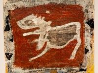 Willem van hecke (1893-1976), untitled triptych, 1962, mixed media 40 x 85 cm. (15 3/4 x 33.46 in.) - afbeelding 6 van  6