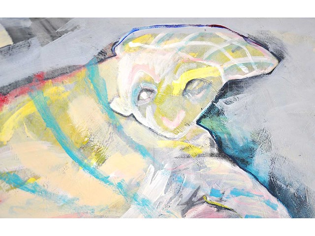 Willemijn bouman - gevangen - acryl op doek - 160x200 cm - afbeelding 9 van  13