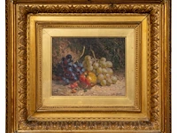 William hughers (1842-1901), still life with fruit, 1897, oil on panel 20 x 25 cm. (7.87 x 9.83 in.), frame: 50 x 55 cm. (19.67 x 21.64 in.) - afbeelding 2 van  5