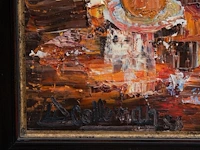 Willy colleman, 'met de trekzak', 1985, oil on canvas - afbeelding 5 van  8