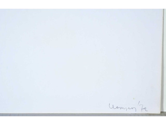 Willy plompen - geometrische compositie - kleurenzeefdruk - 1972 - afbeelding 7 van  7