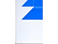 Willy plompen - geometrische compositie - kleurenzeefdruk - 1972 - afbeelding 2 van  5