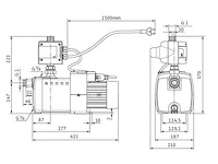 Wilo - himulti 3c1-25 - waterpomp himulti 3c1-25 pack - afbeelding 1 van  1