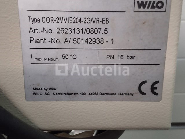 Wilo drukverhoging twin turbo 16 bar cor-2mvie204-2g/vr-eb (nr. 15-35) - afbeelding 5 van  9