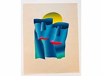 Wim koster - figuratie - kleurensjabloondruk - afbeelding 2 van  9