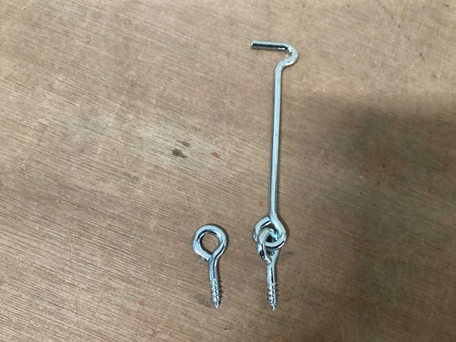 Windhaak met 2 schroefogen (50x) - afbeelding 2 van  3