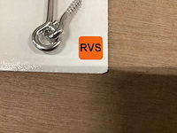 Windhaak rvs, 100mm (100x) - afbeelding 3 van  6