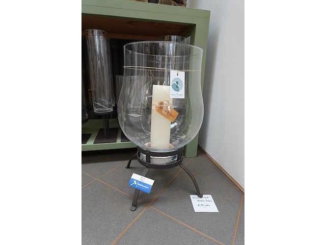 Windlicht vera glas | h60 cm - afbeelding 1 van  4