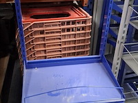 Winkelrek 62b x42d x 170h op wielen - afbeelding 2 van  4