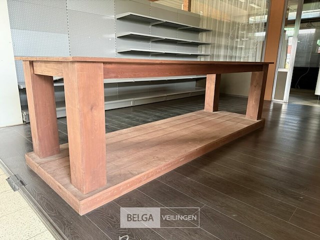 Winkeltafel in hout, afneembaar blad - afbeelding 2 van  4