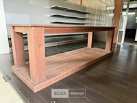 Winkeltafel in hout, afneembaar blad - afbeelding 2 van  4