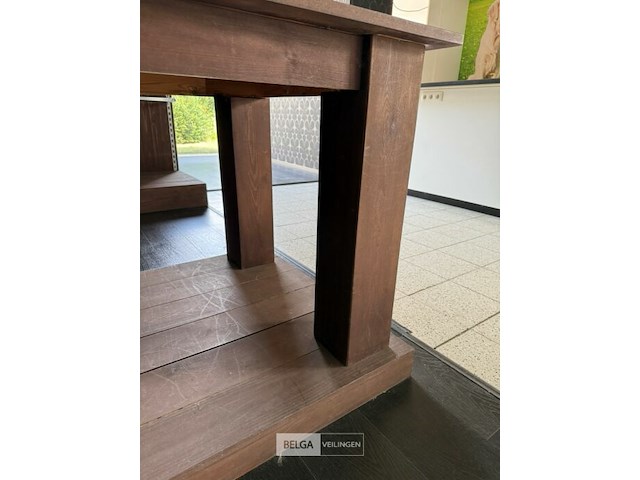 Winkeltafel in hout, afneembaar blad - afbeelding 4 van  4