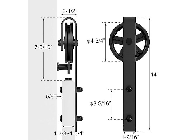 Winsoon schuifdeurophanging (2 stuks) - afbeelding 3 van  3