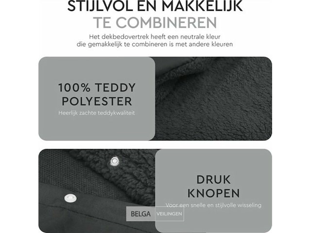 Winterdekbed overtrek 140x200cm - afbeelding 4 van  6