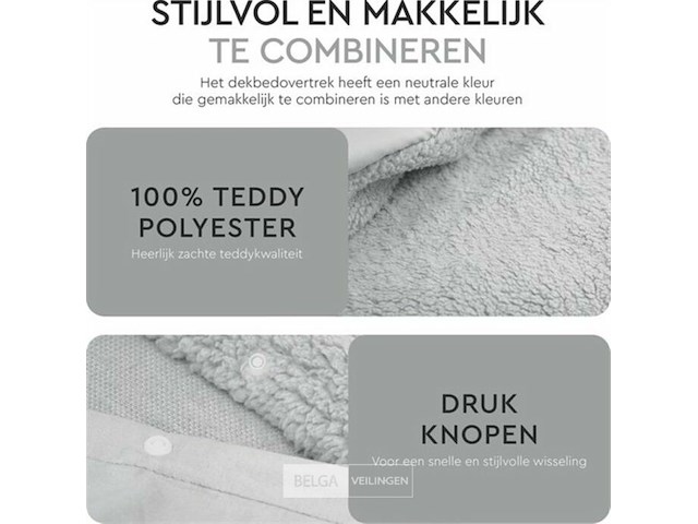 Winterdekbed overtrek 200x200cm - afbeelding 4 van  5