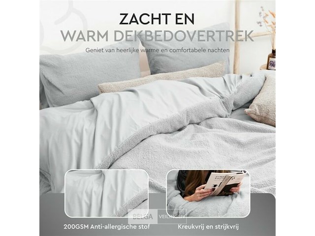 Winterdekbed overtrek 240x200cm - afbeelding 3 van  5