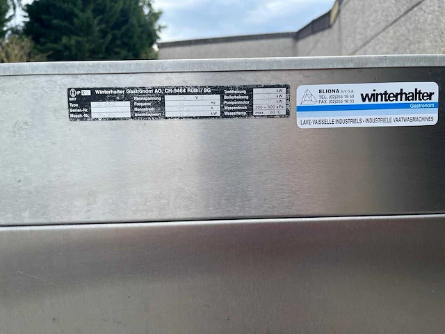 Winterhalter gr 62/2 winterhalter gr 62/2 – roestvrijstalen industriële vaatwasser 10 kw – professionele catering - afbeelding 6 van  8