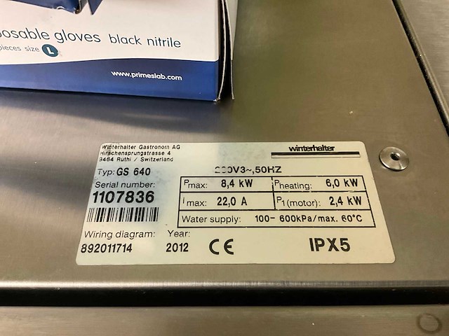 Winterhalter gs 640 korvenvaatwasmachine - afbeelding 3 van  3