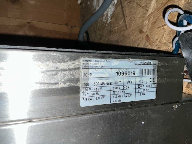 Winterhalter uc-m glazenvaatwasmachine - afbeelding 3 van  5