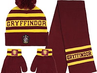 Winterset muts, sjaal en handschoenen - gryffindor - harry potter - afbeelding 1 van  5
