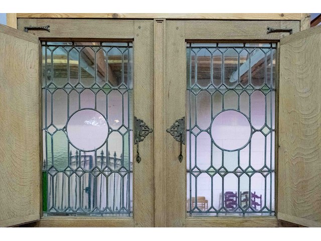 Wintertuindeur met houten uiken ±1700 - afbeelding 2 van  8