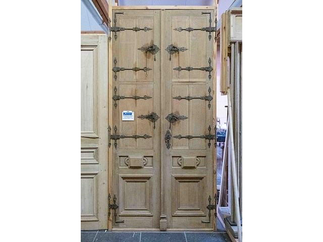 Wintertuindeur met houten uiken ±1700 - afbeelding 6 van  8