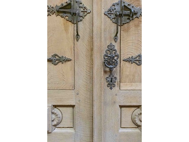 Wintertuindeur met houten uiken ±1700 - afbeelding 7 van  8