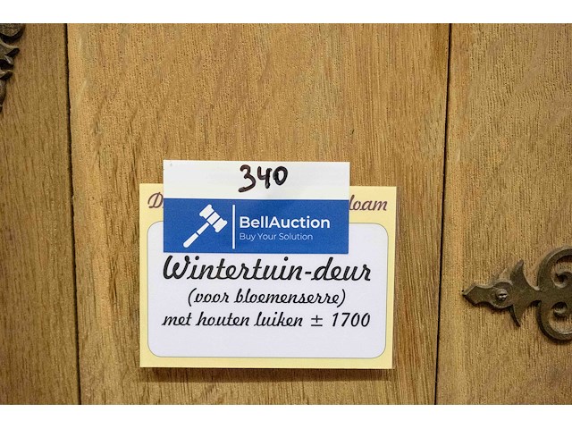 Wintertuindeur met houten uiken ±1700 - afbeelding 8 van  8