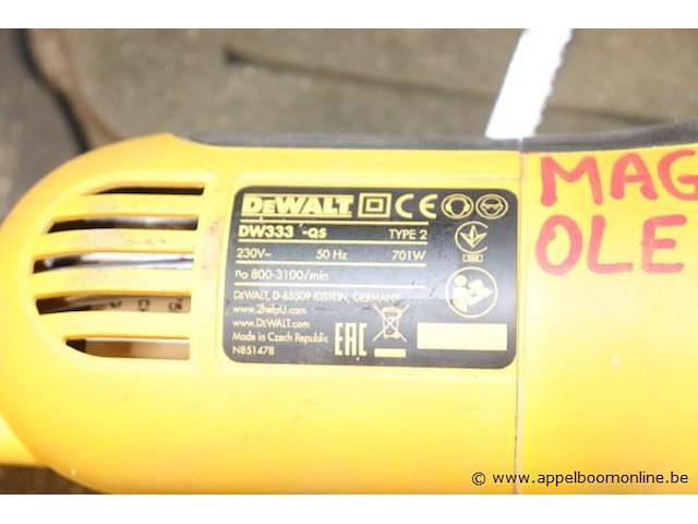 Wipzaag dewalt dw333-qs - afbeelding 3 van  3