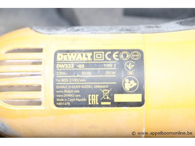 Wipzaag dewalt dw333-qs - afbeelding 2 van  3